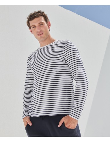 S-SF204-Unisex Long Sleeved Striped T